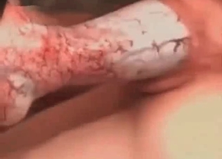 Tight cunt fucked hard by a nice doggy
