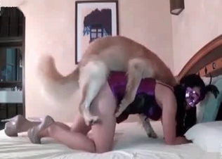 Mask-wearing chick drilled hard on a bed